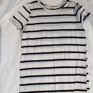Stripped t-shirt dress